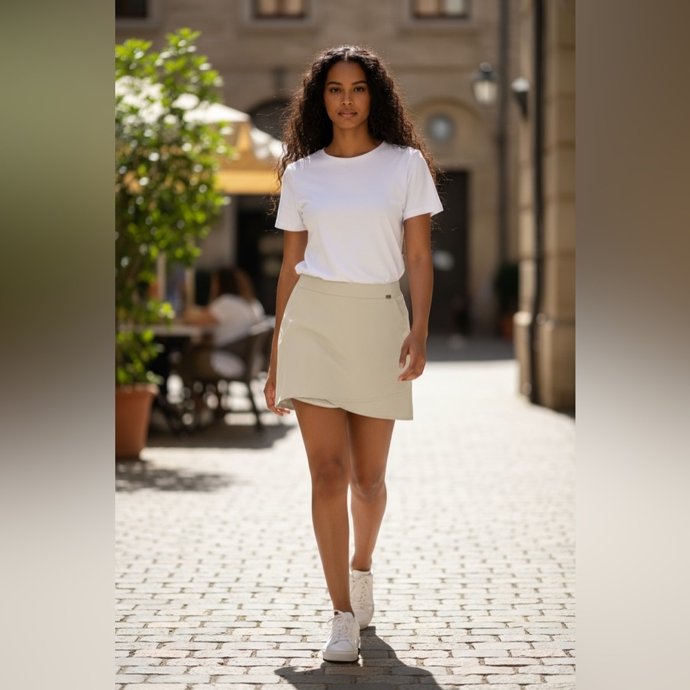 Greg Norman Beige Skort Women’s Size L Golf Tennis Activewear